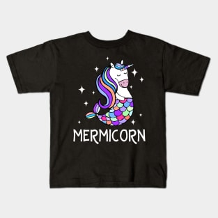 Mermicorn T-shirt Funny Unicorn Mermaid Gift Shirt Kids T-Shirt